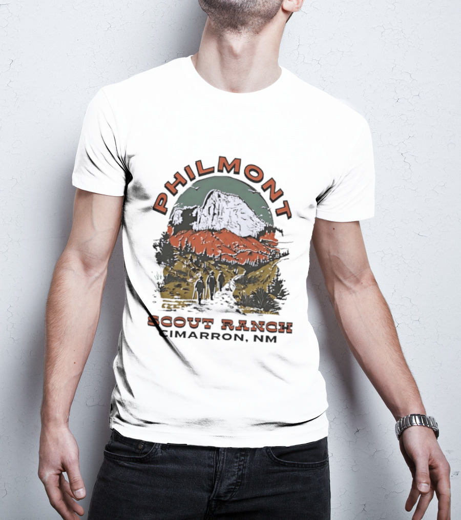 Philmont Scout Ranch Cimarron NM Iconic Mountain Landscape Adventure T-Shirt
