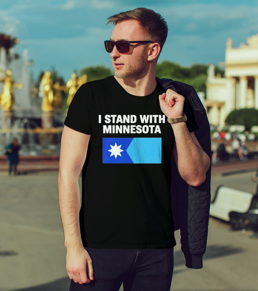 I Stand With Minnesota Flag Minnesota Strong T-Shirt