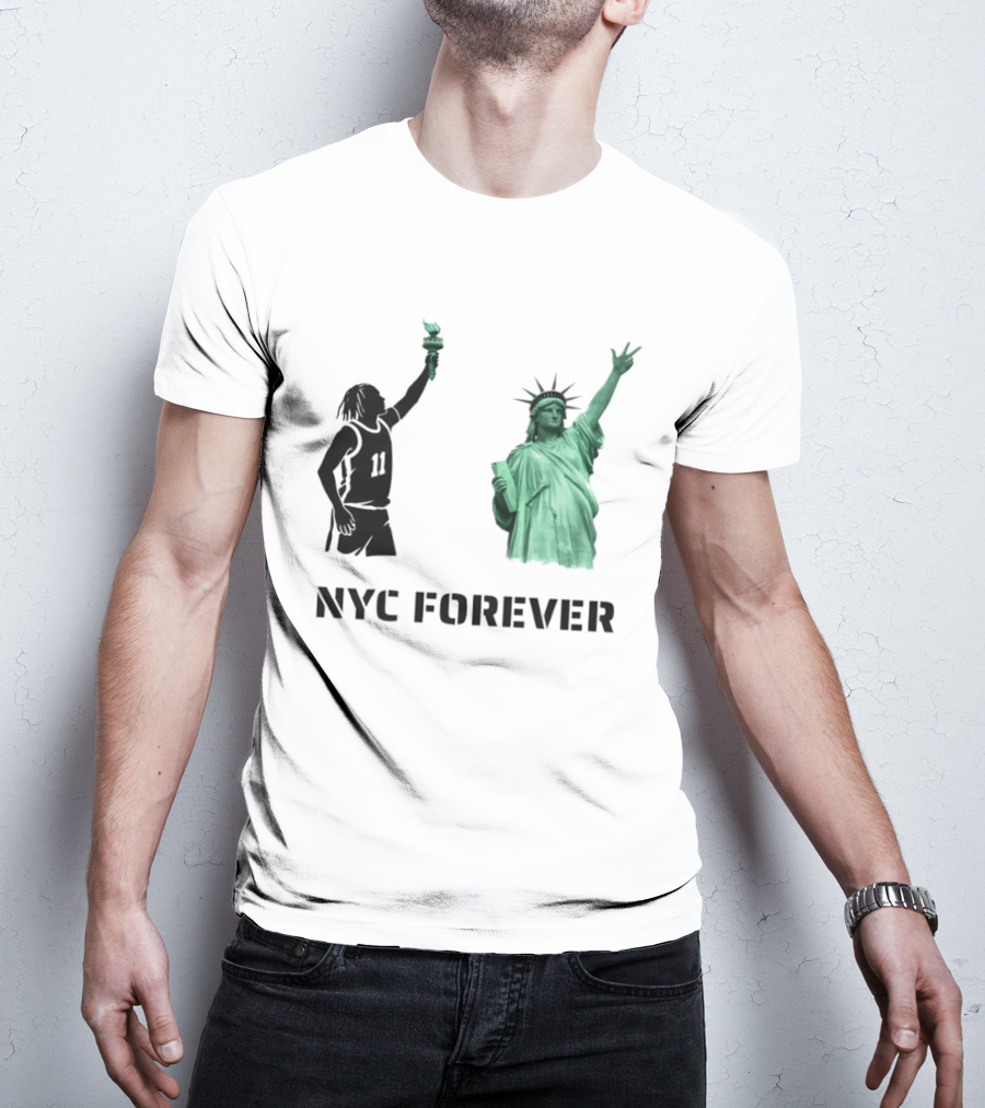 Jalen Brunson 11 Statue Of Liberty NYC Forever New York Knicks 2026 NBA T-Shirt