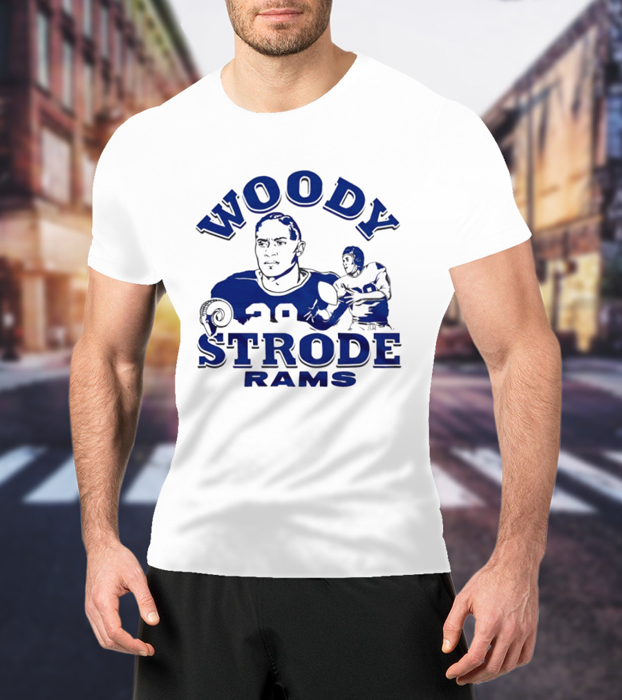 Los Angeles Rams Woody Strode Vintage Football Player T-Shirt