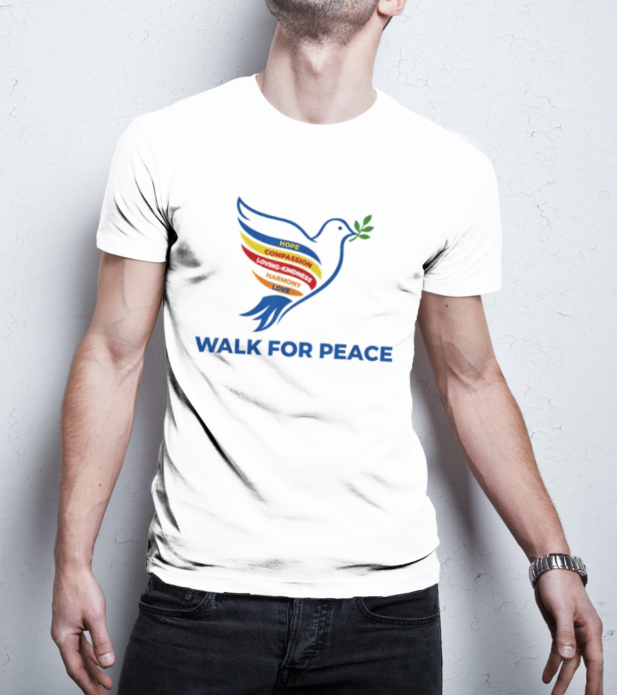 Walk For Peace Hope Compassion Love Dove T-Shirt