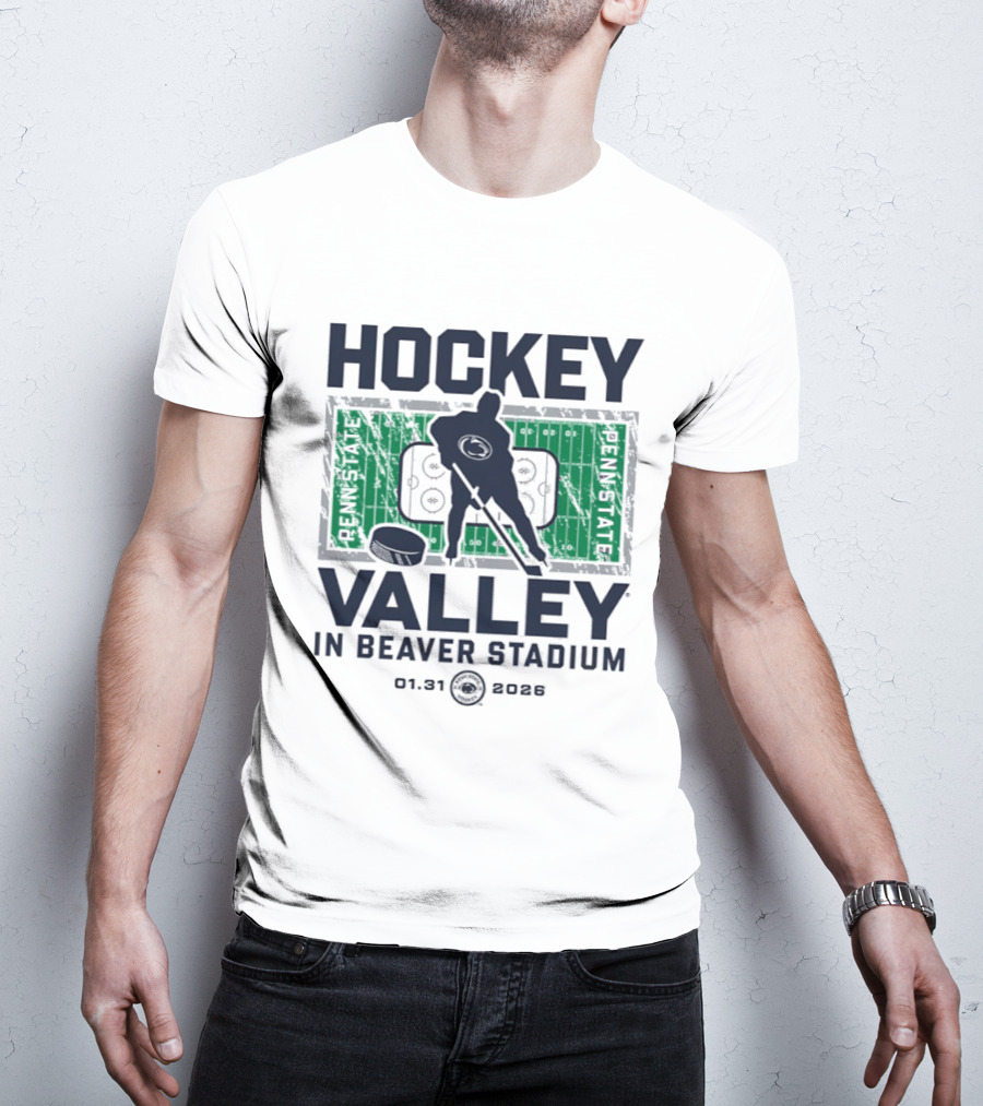 Penn State Nittany Lions Hockey Valley Beaver Stadium 2026 T-Shirt