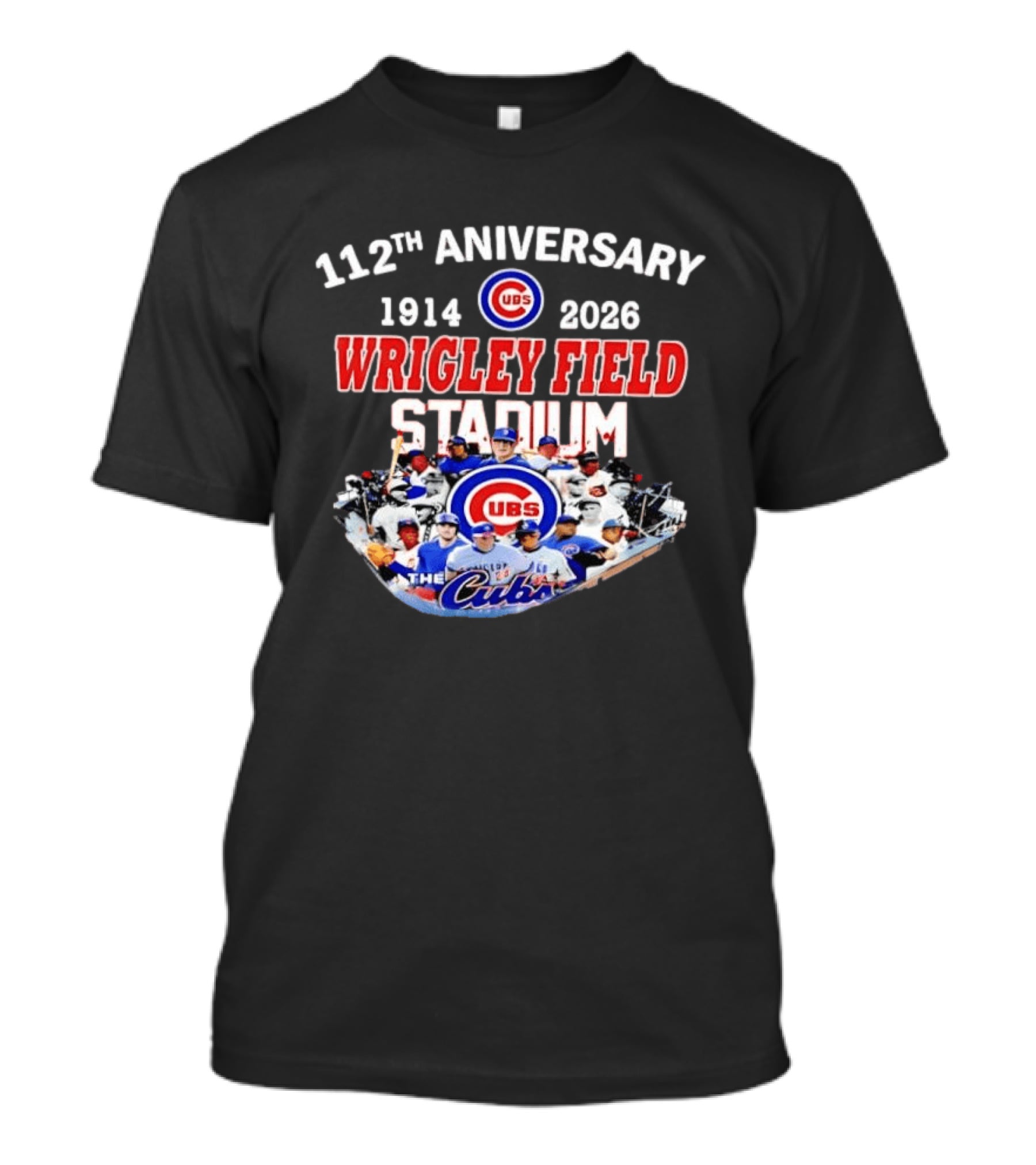 112th Anniversary 1914 2026 Chicago Cubs Wrigley Field Stadium T-Shirt
