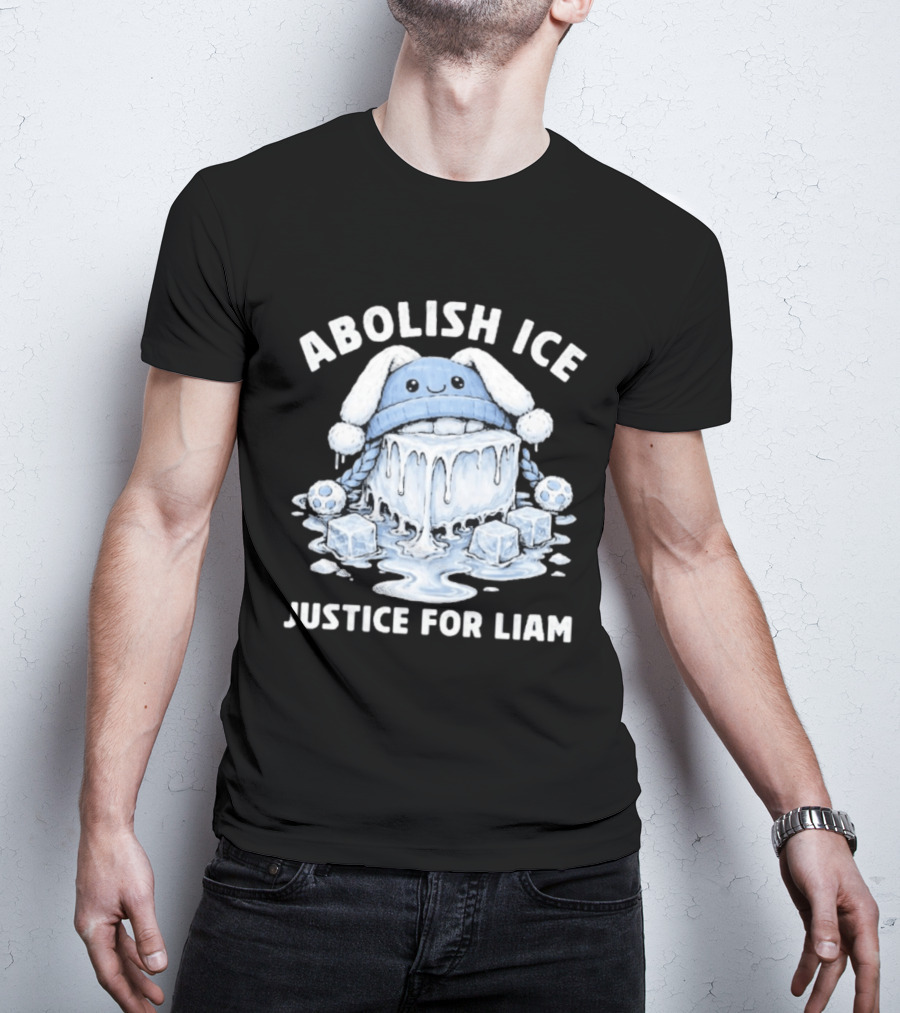 Abolish ICE Justice For Liam Melted Ice With Cute Cartoon Face T-Shirt