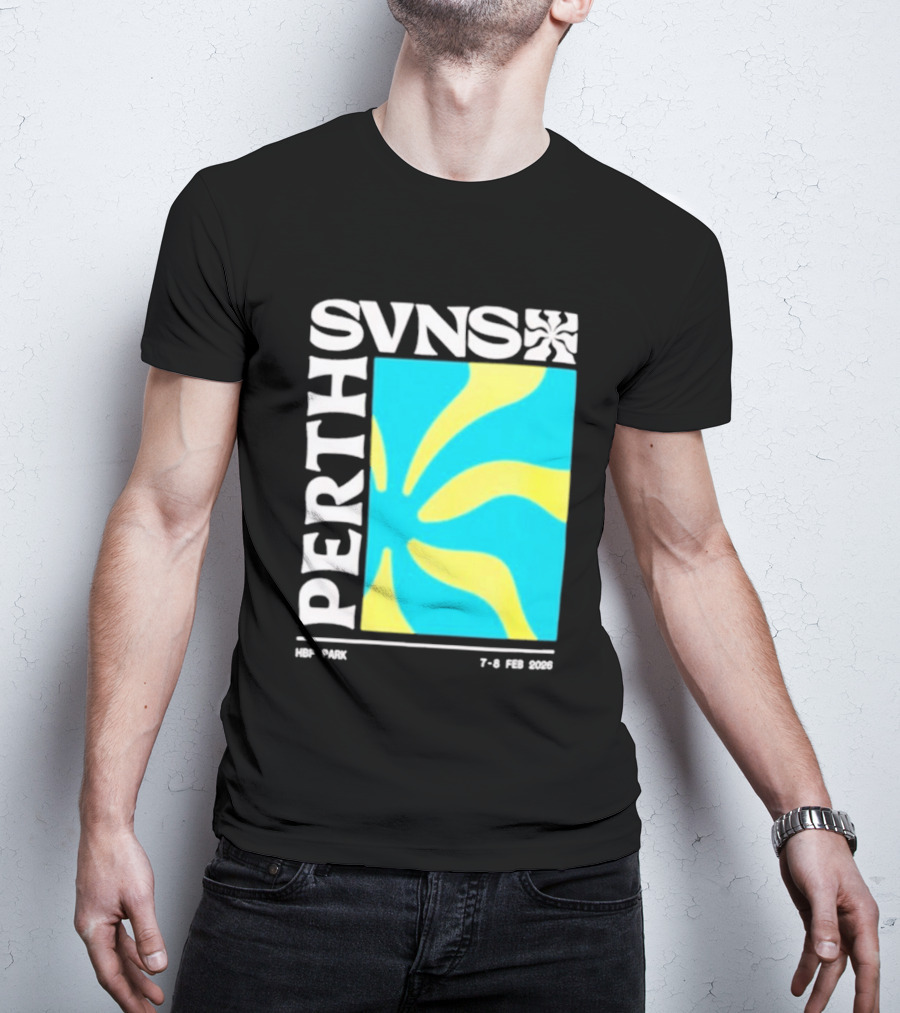 SVNS Perth 2026 Event 7 8 Feb Yellow Blue T-Shirt