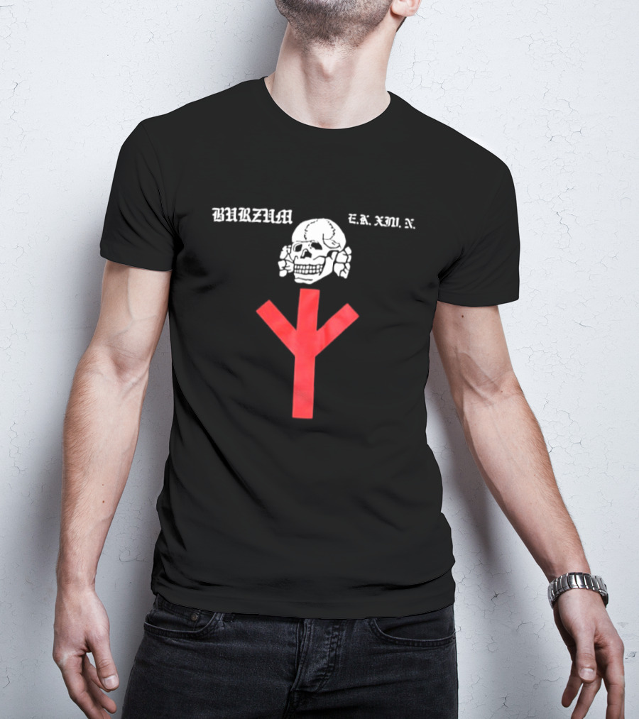 Burzum Support Your Local Skull Symbol E.K. Kommando T-Shirt