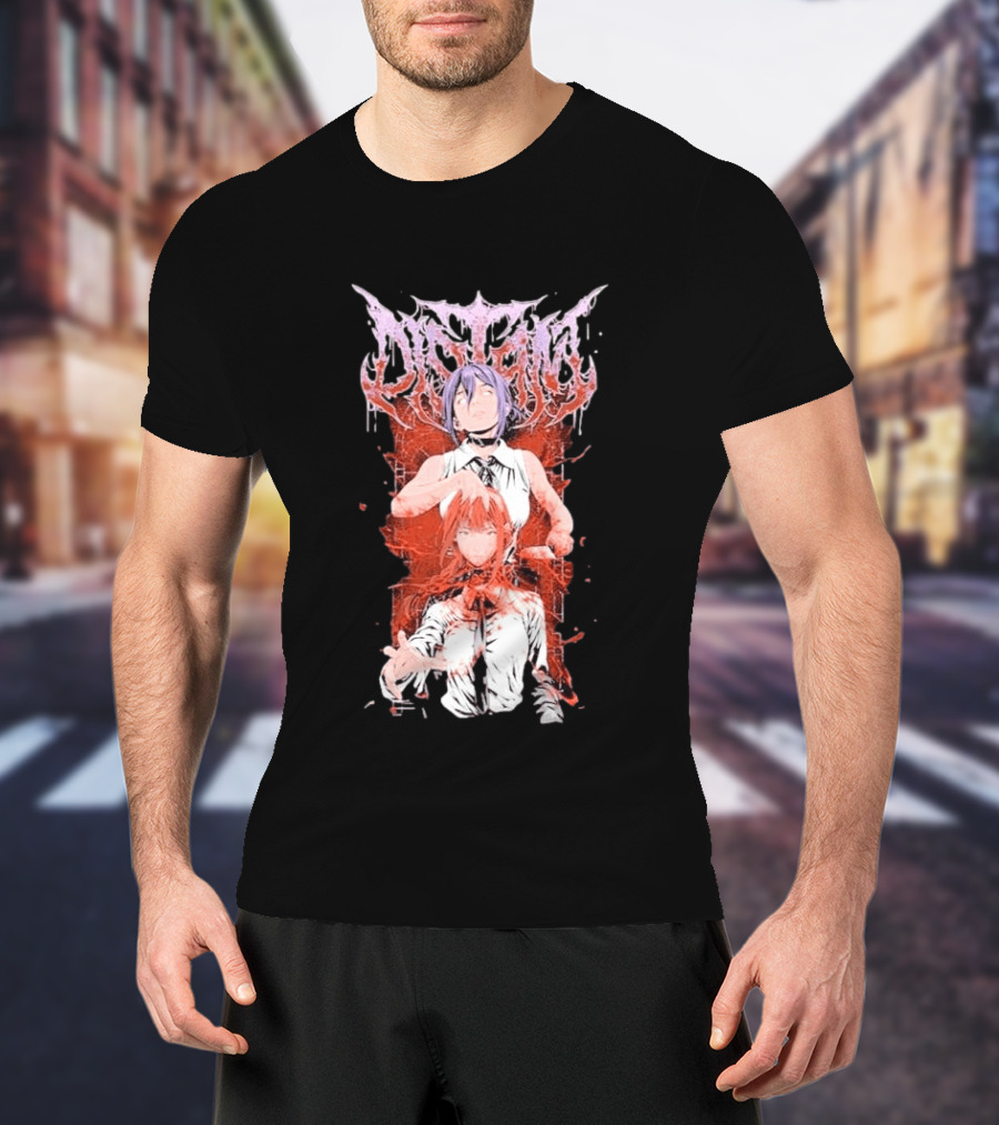 Distant Reze Valentine 2026 Manga Valentine Anime Chainsaw Man T-Shirt