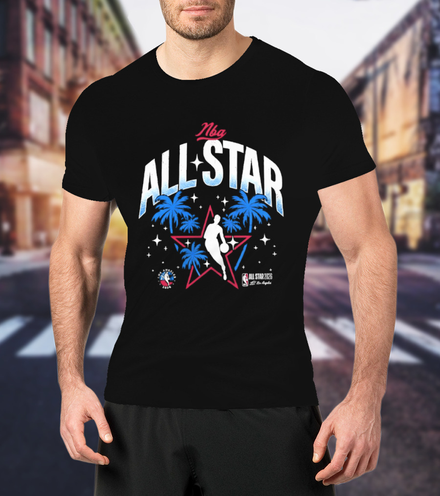 NBA All Star 2026 Los Angeles Tropical Stars Palms T-Shirt