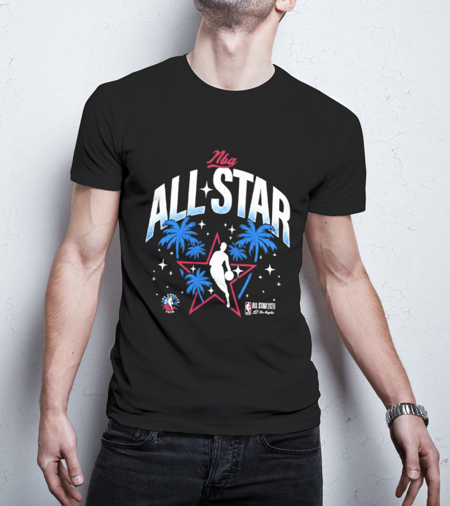 NBA All Star 2026 Los Angeles Tropical Stars Palms T-Shirt