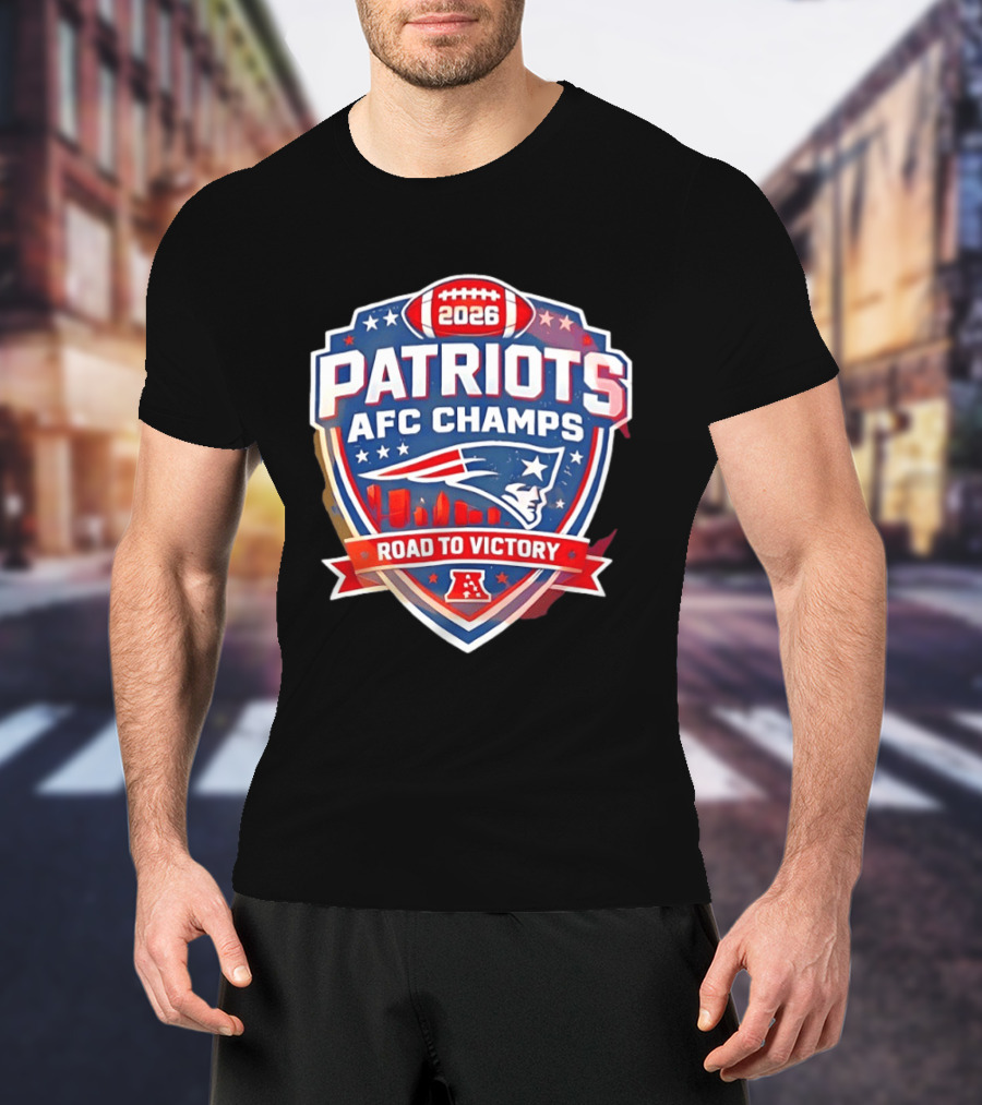 Patriots AFC Champs 2026 Road To Victory T-Shirt