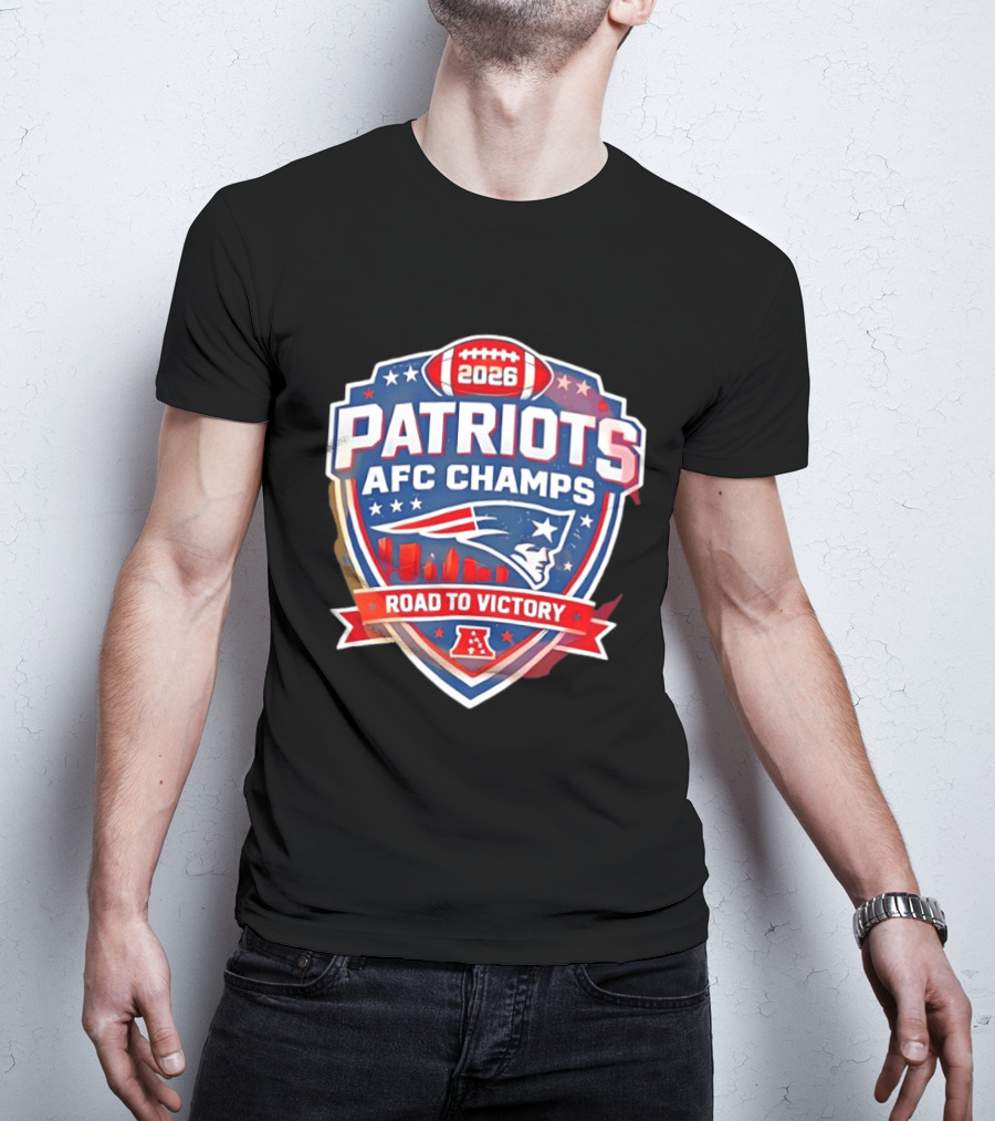 Patriots AFC Champs 2026 Road To Victory T-Shirt