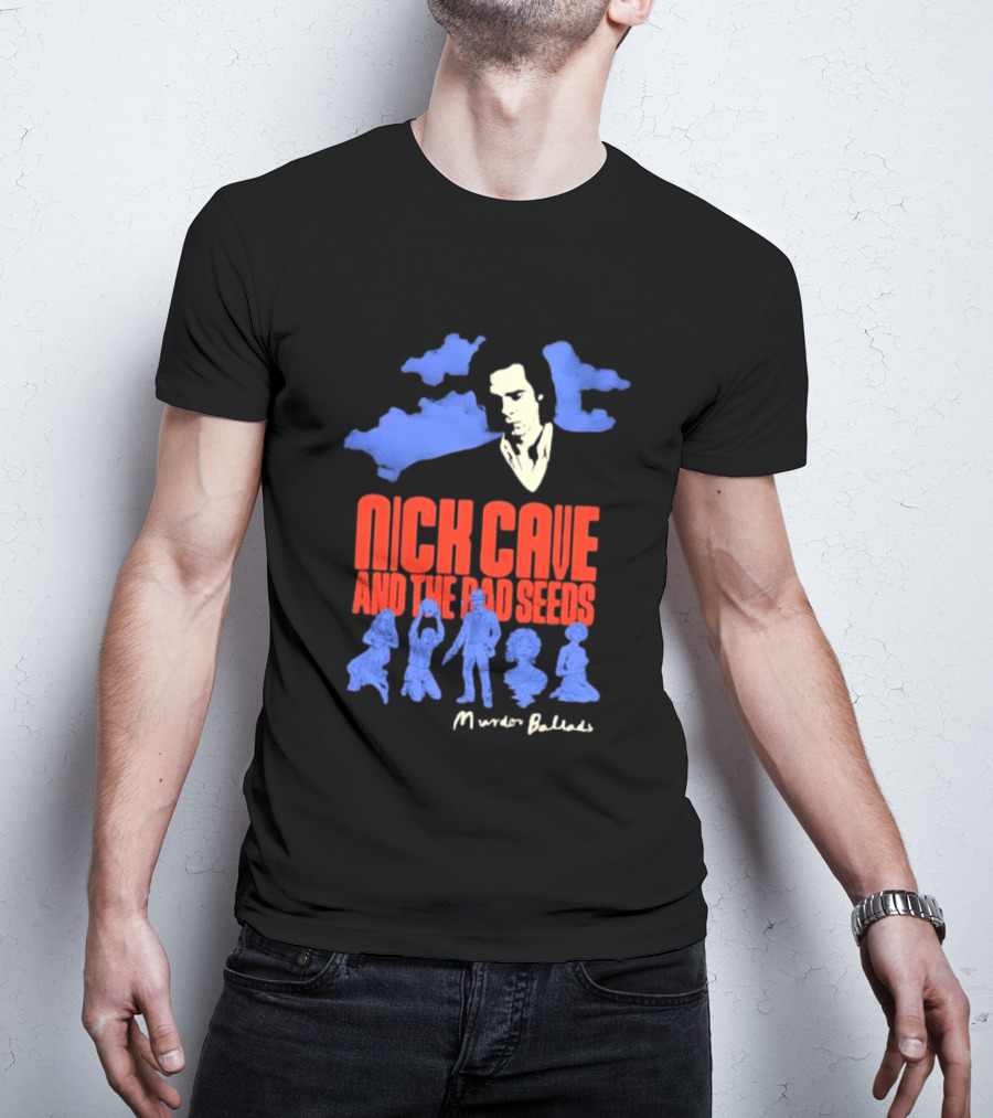Nick Cave And The Bad Seeds Murder Ballads Blue Clouds T-Shirt
