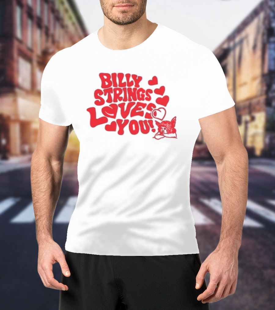 Billy Strings Loves You Valentine's Day Hearts 2026 T-Shirt