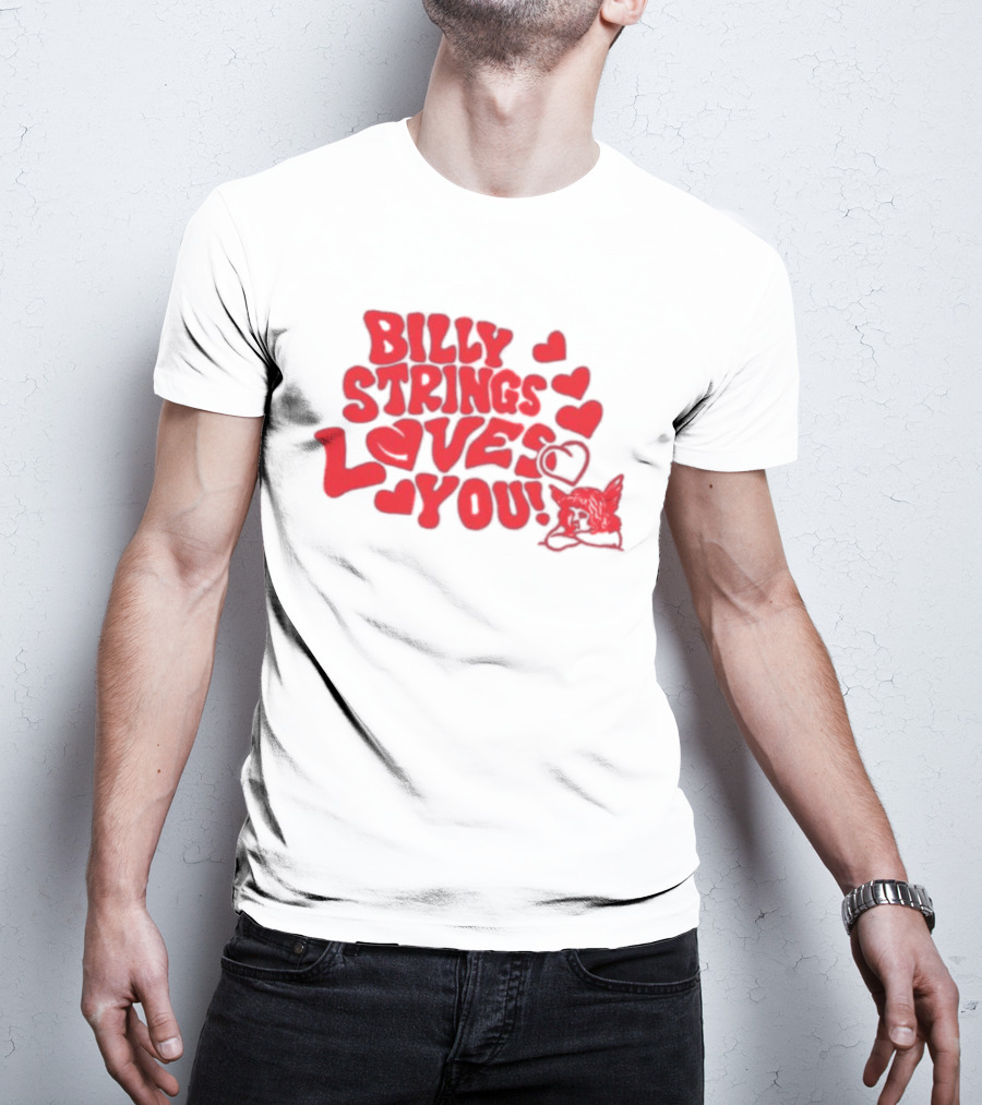 Billy Strings Loves You Valentine's Day Hearts 2026 T-Shirt