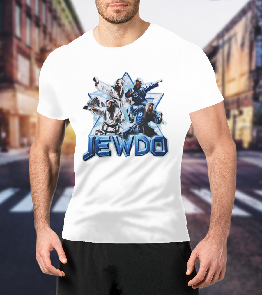 Jewdo Martial Arts Star Of David Karate Fighters T-Shirt