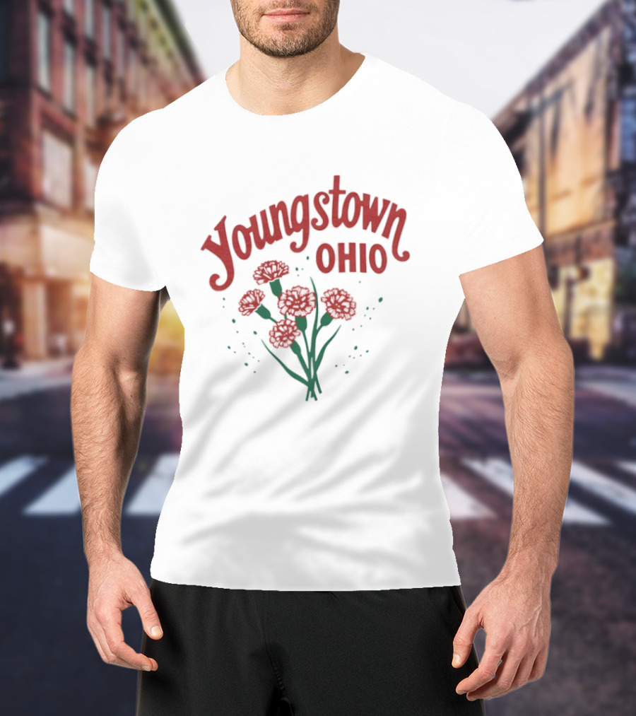 Youngstown Ohio Carnation Flowers T-Shirt