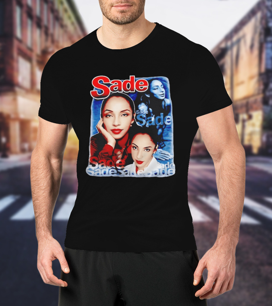 Sade Lovers Rock Tour Vintage Style Collage T-Shirt