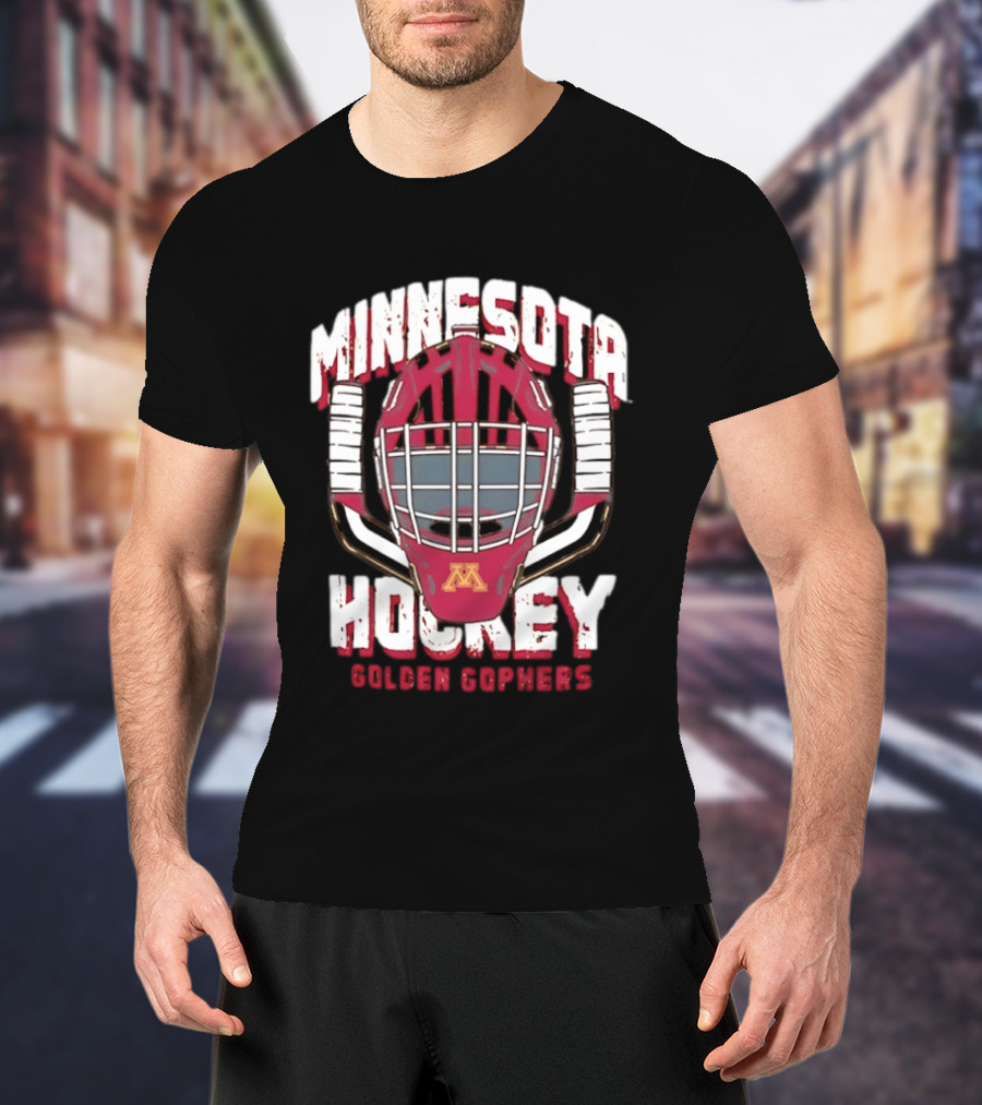 Minnesota Hockey Golden Gophers Mask T-Shirt