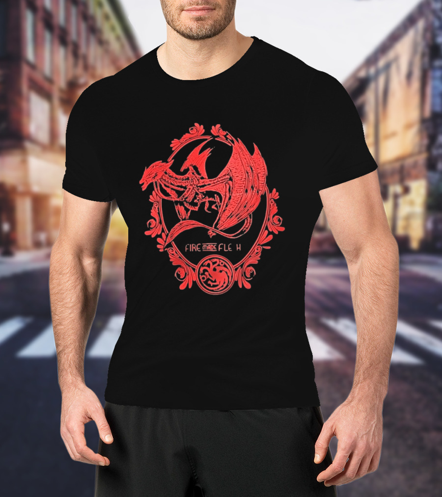 Dragon Targaryen Fire Made Flesh House Sigil T-Shirt