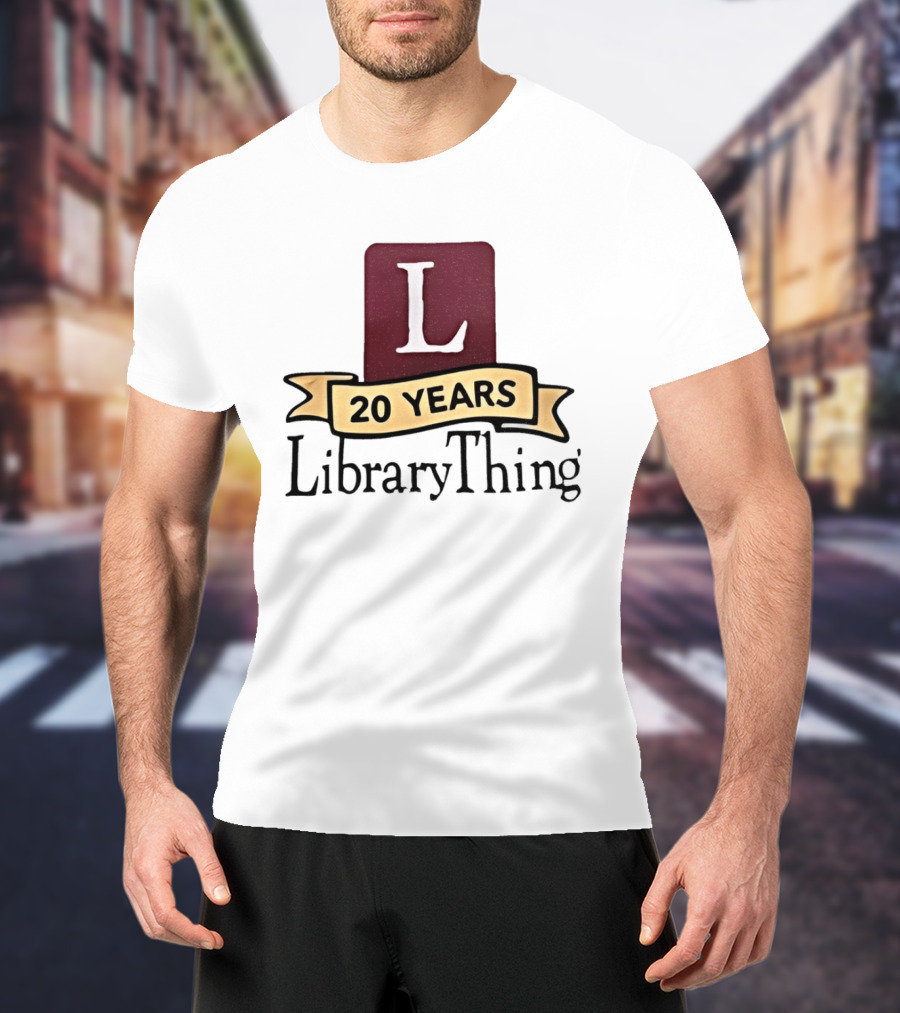 20 Years LibraryThing L Anniversary Celebration T-Shirt