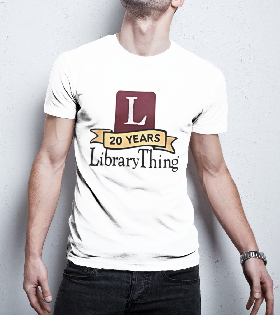 20 Years LibraryThing L Anniversary Celebration T-Shirt
