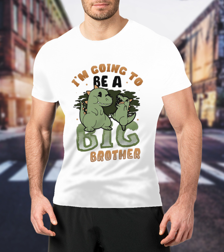 I'm Going To Be A Big Brother Dinosaur T-Shirt