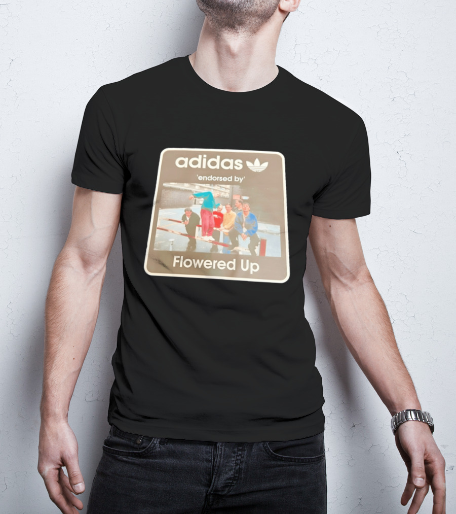 Adidas Originals Endorsed By Flowered Up Retro Street Style Fashion T-Shirt