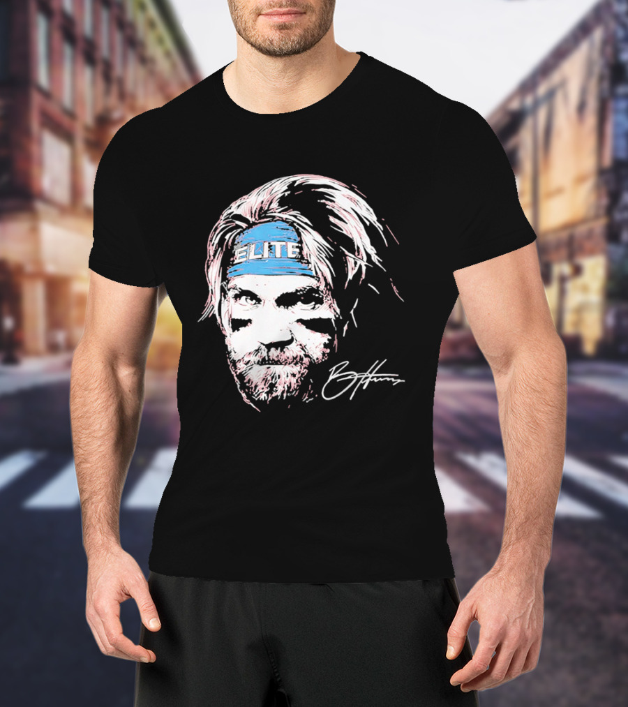Bryce Harper Elite Iconic Philadelphia Baseball Legend Signature Look T-Shirt