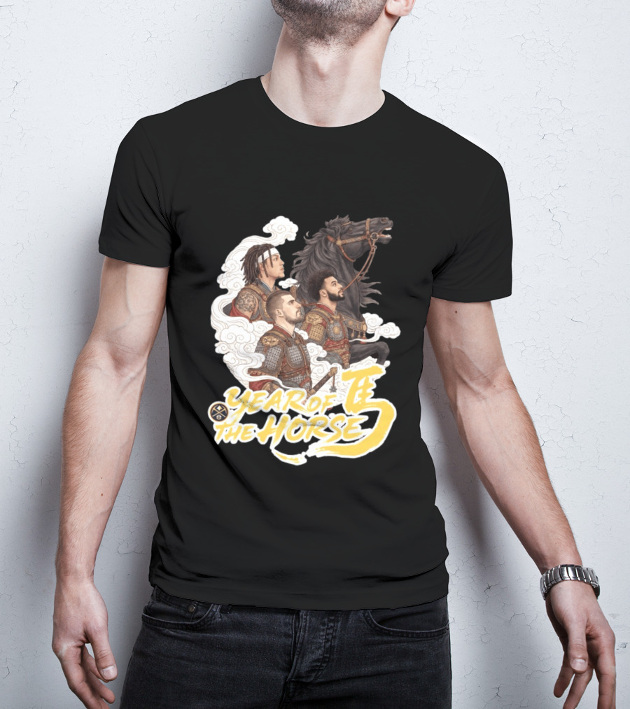 Denver Nuggets Year Of The Horse Warriors In Battle Armor T-Shirt