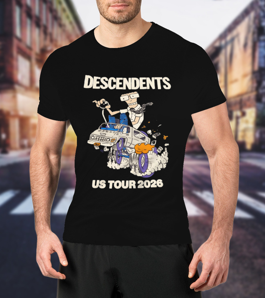 Descendents US Tour 2026 Cartoon Van T-Shirt