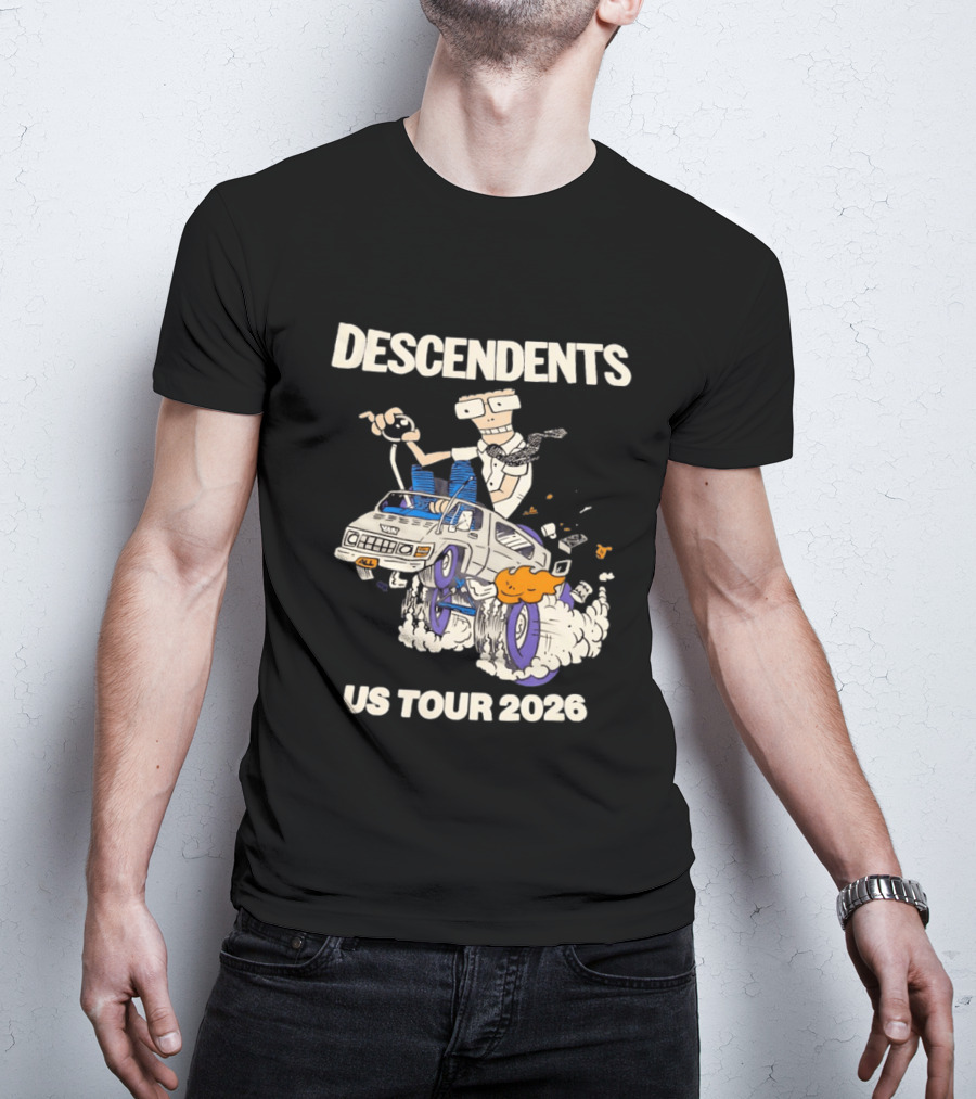 Descendents US Tour 2026 Cartoon Van T-Shirt