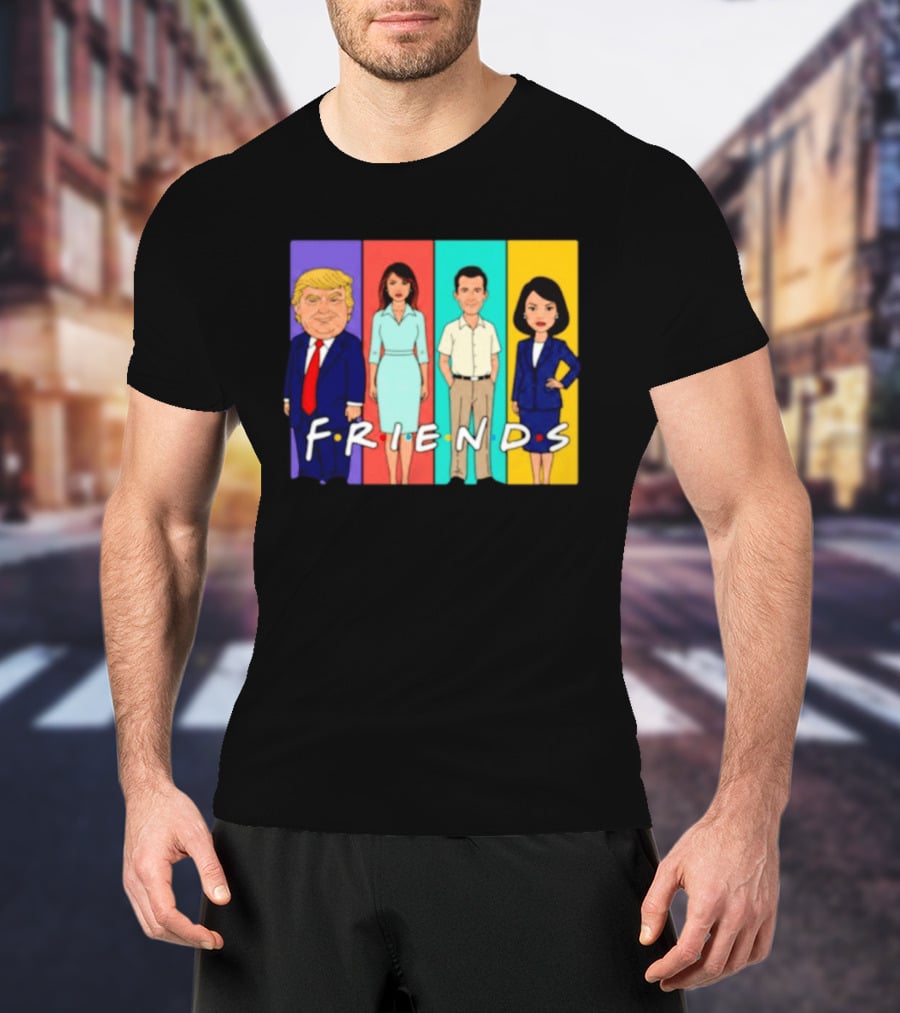 Famous Political Figures Friends Parody Cartoon Meme T-Shirt