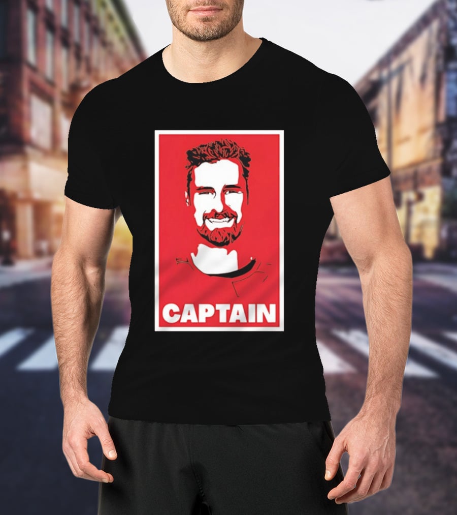 Detroit Red Wings Captain Dylan Larkin Bold Red T-Shirt