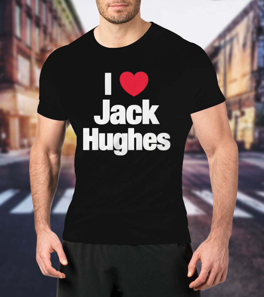 I Love Jack Hughes USA Hockey American Olympic T-Shirt