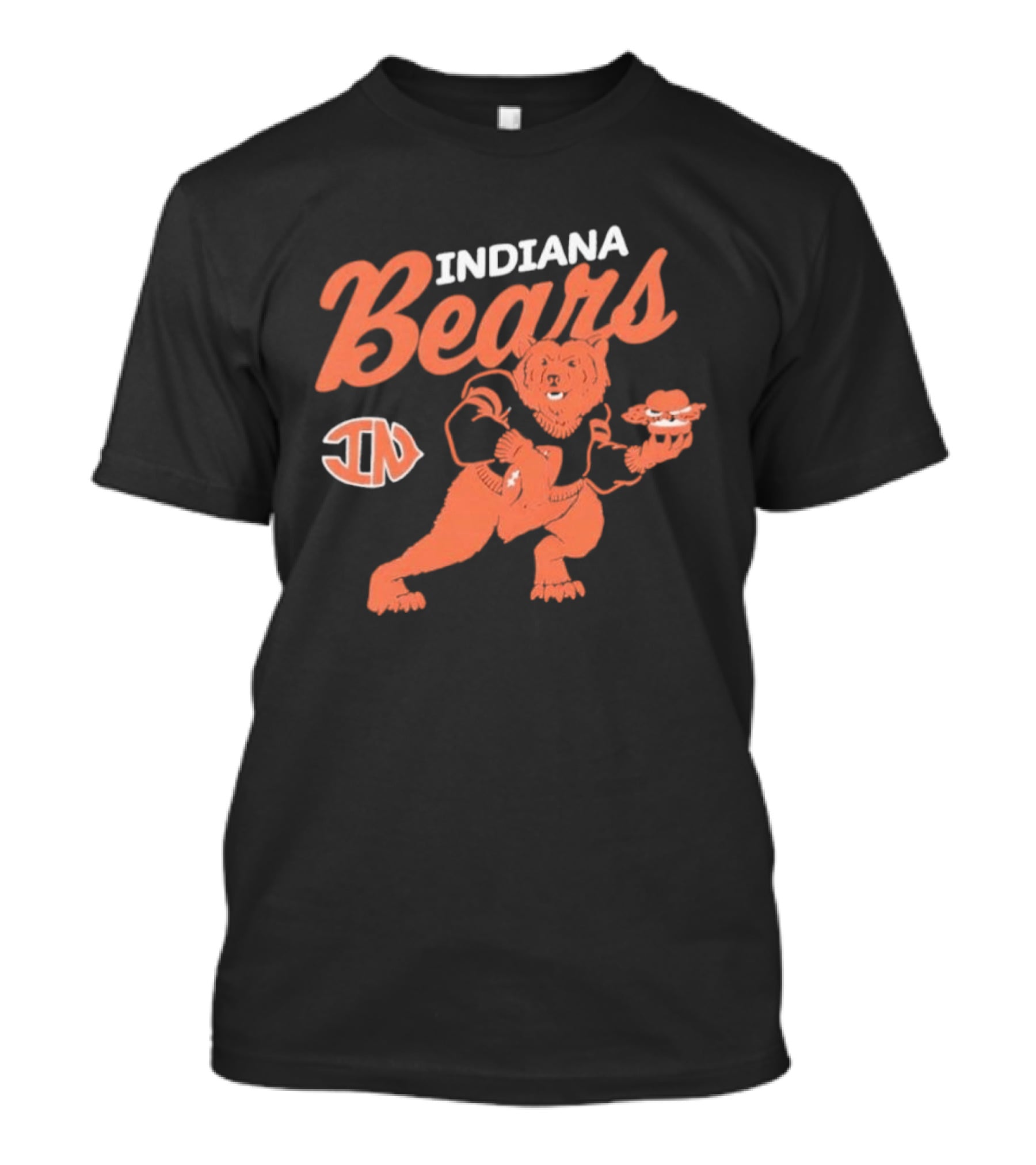 Indiana Bears Football Cartoon Bear ND Monogram T-Shirt