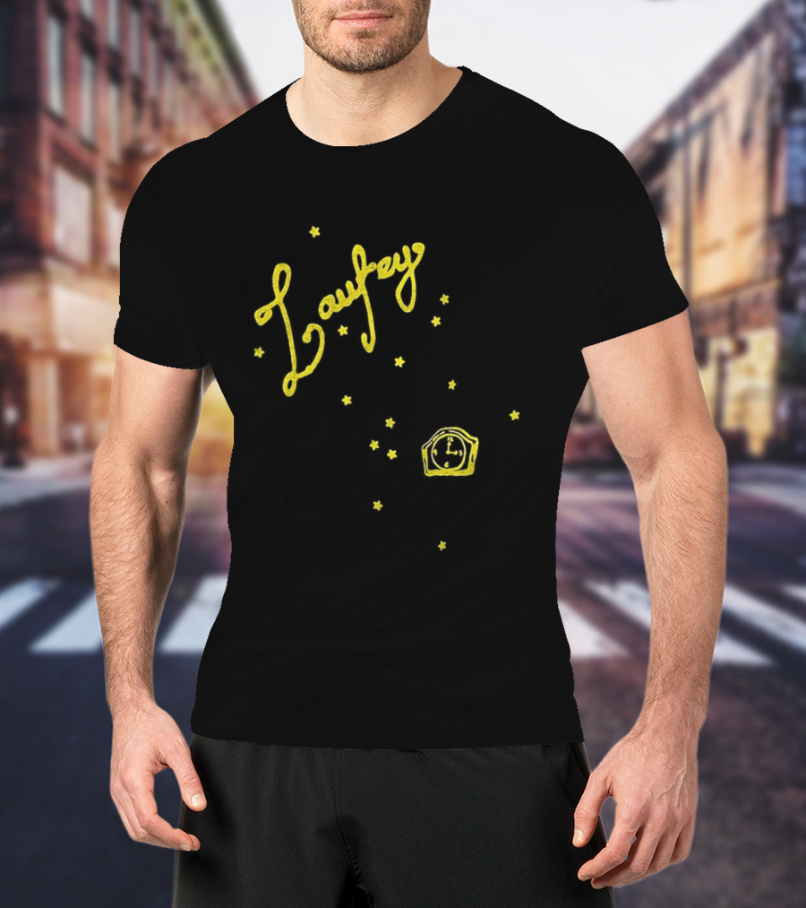 Laufey A Matter Of Time Tour Yellow Starry Crown T-Shirt