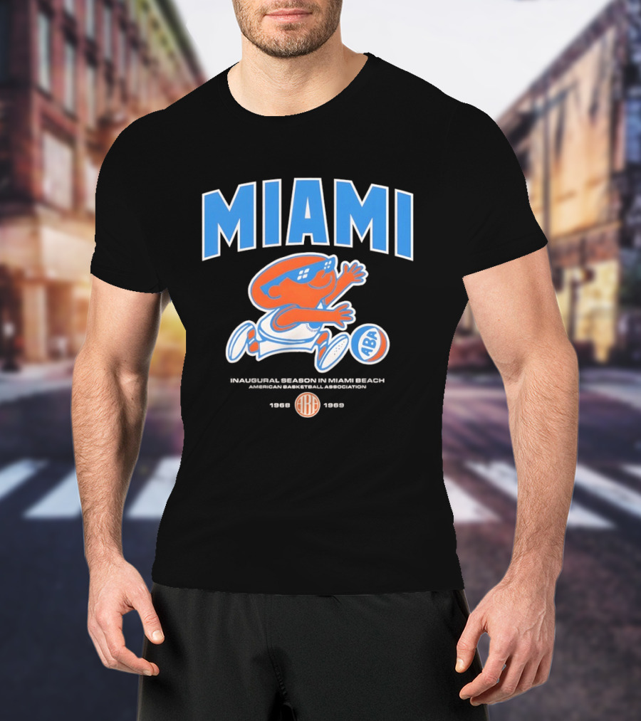 Miami Floridians Basketball ABA 1969 1970 Season Miami Beach T-Shirt
