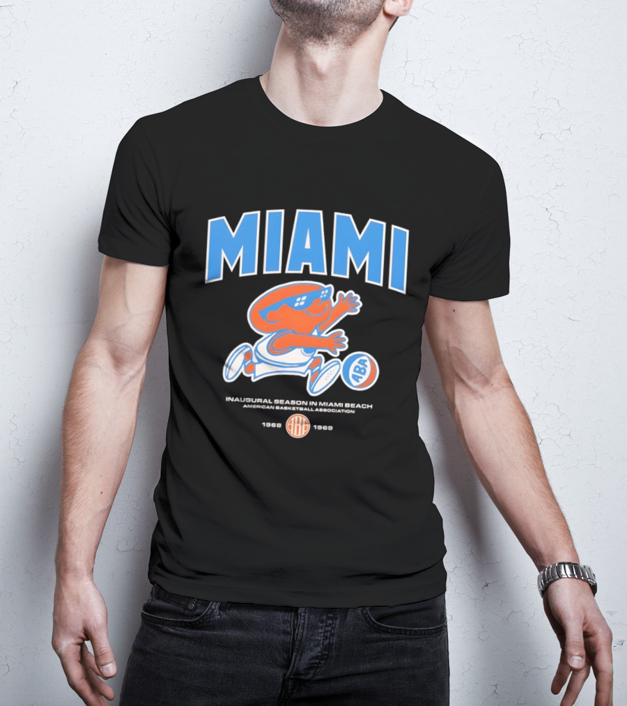 Miami Floridians Basketball ABA 1969 1970 Season Miami Beach T-Shirt