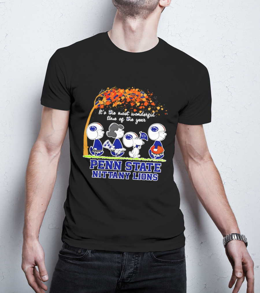 Peanuts It's The Most Wonderful Time Of The Year Penn State Nittany Lions T-Shirt
