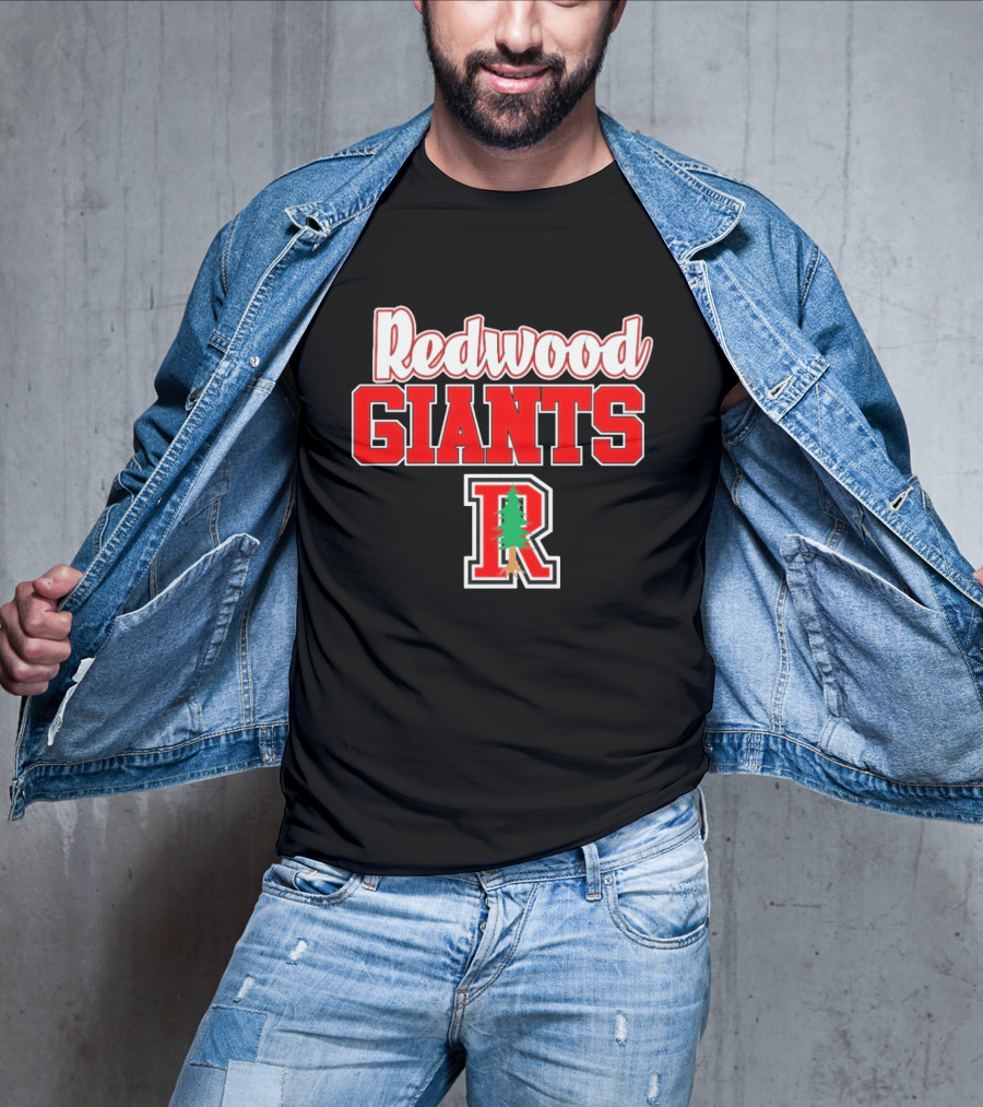 Redwood Giants High School R Tree T-Shirt