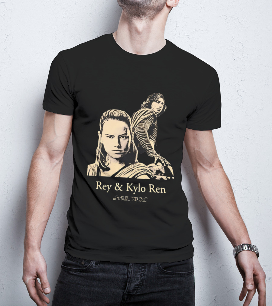 Rey & Kylo Ren Star Wars Characters Epic T-Shirt