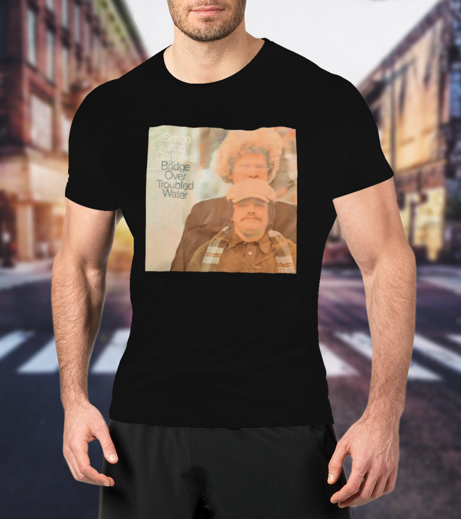 Simon And Garfunkel Bridge Over Troubled Water Album Cover T-Shirt