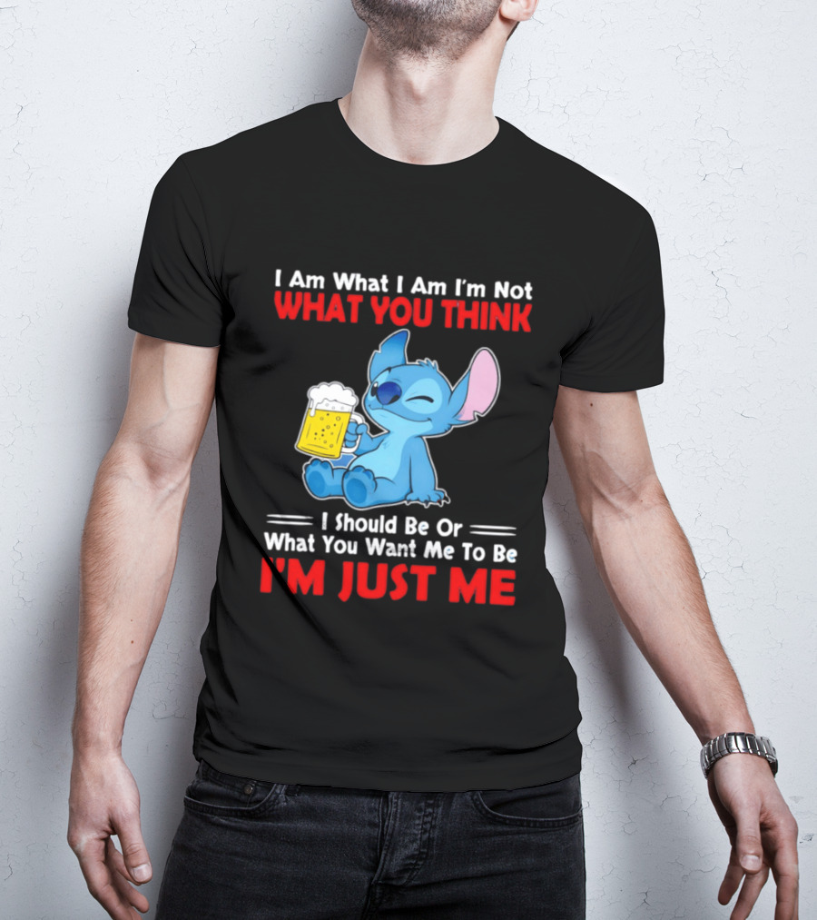 Stitch I Am What I Am I'm Not What You Think I'm Just Me T-Shirt