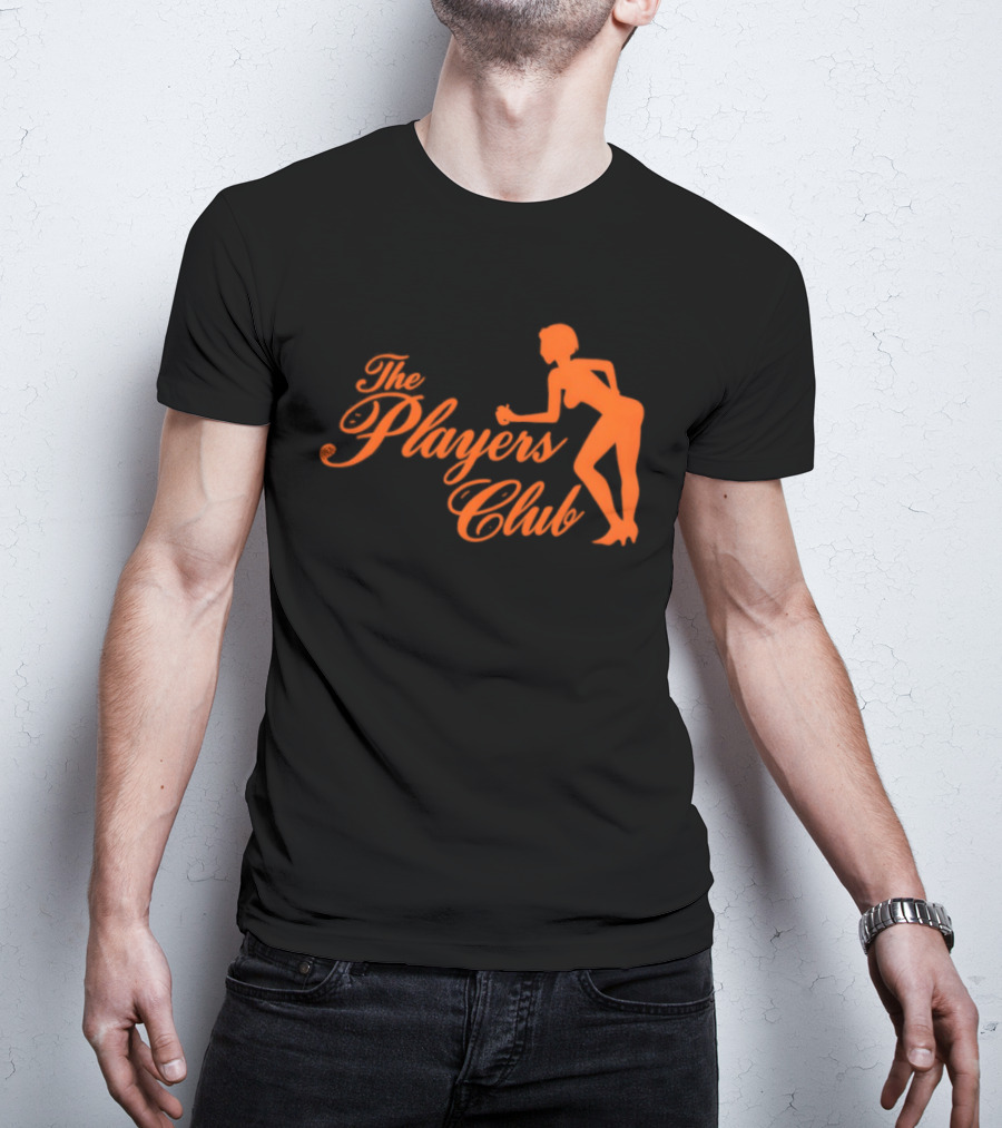 The Players Club Silhouette Retro Script T-Shirt