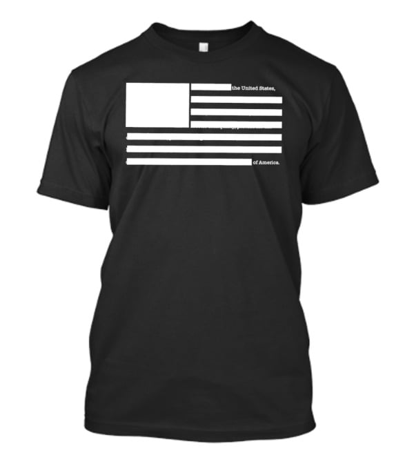 United States Declaration Of Independence Flag T-Shirt