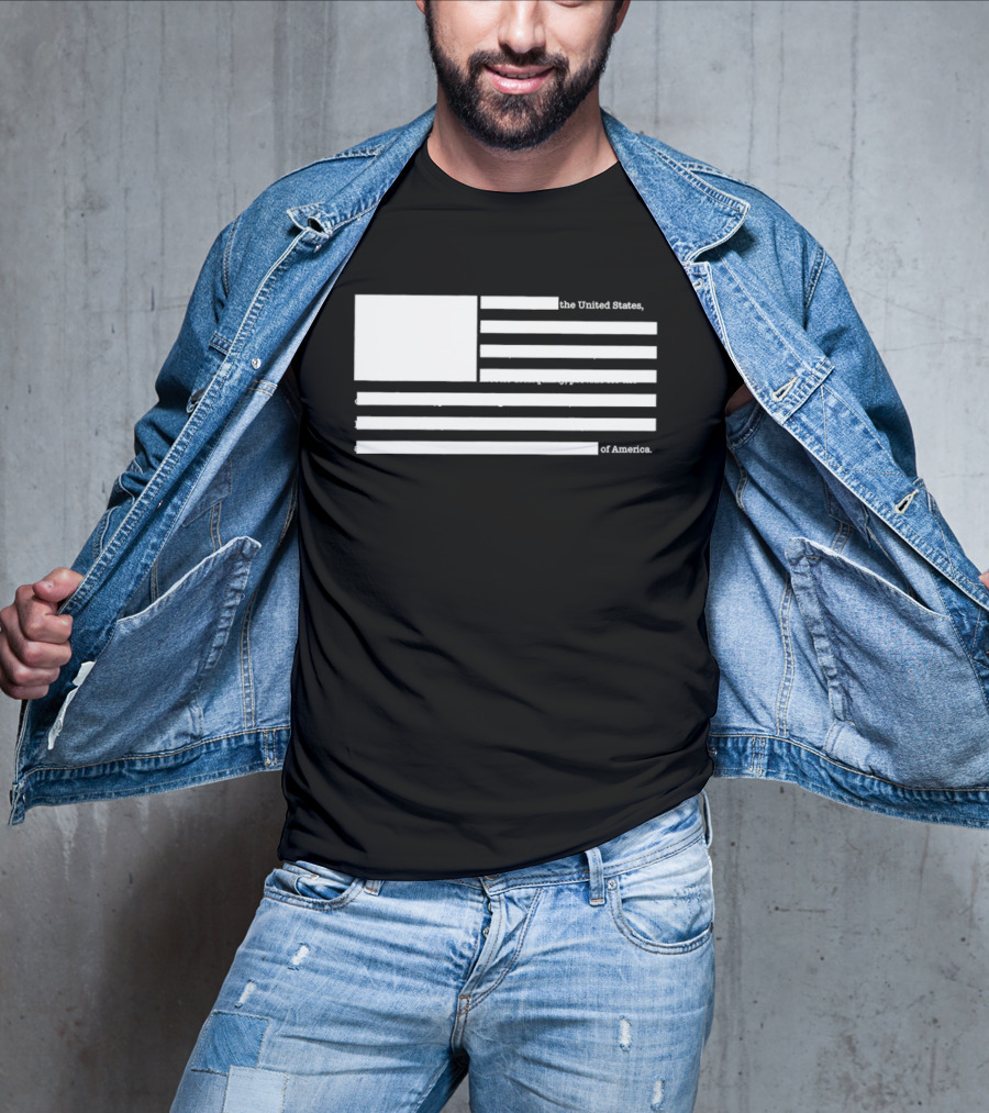 United States Declaration Of Independence Flag T-Shirt