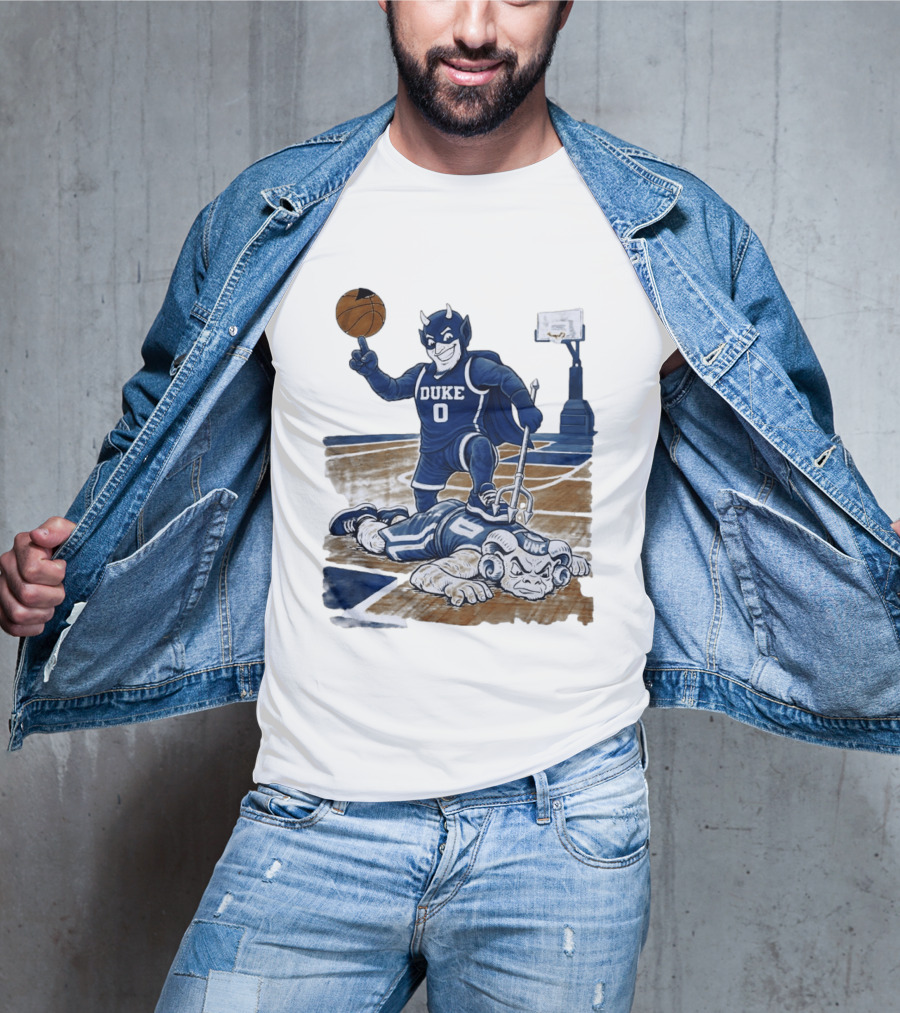 Duke Blue Devils Victory Over UNC Tar Heels Basketball Rivalry T-Shirt