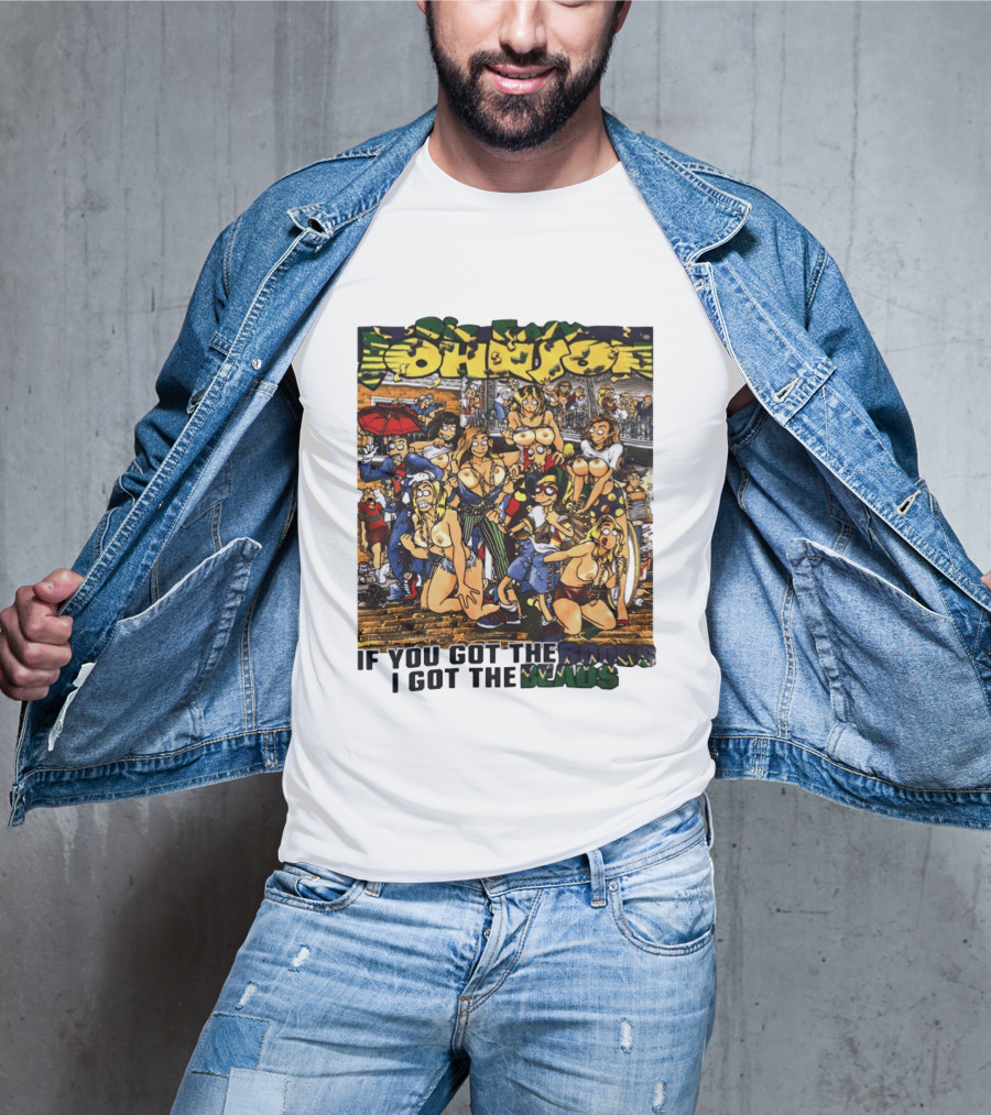 Big Johnson If You Got The Boobs I Got The Beads Mardi Gras Party T-Shirt