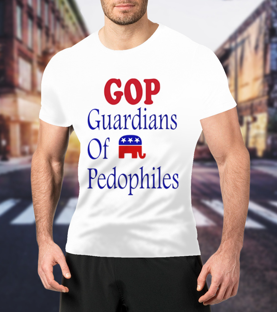 GOP Guardians Of Pedophiles Elephant Symbol Critique T-Shirt