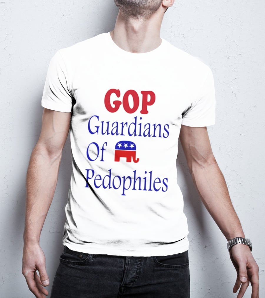 GOP Guardians Of Pedophiles Elephant Symbol Critique T-Shirt